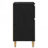 Szafka Nocna z szufladą 2 pcs Czarny Dąb 40 x 35 x 70 cm