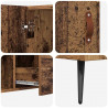 Bufet Stare drewno 100 x 36 x 60 cm Materiał drewnopochodny