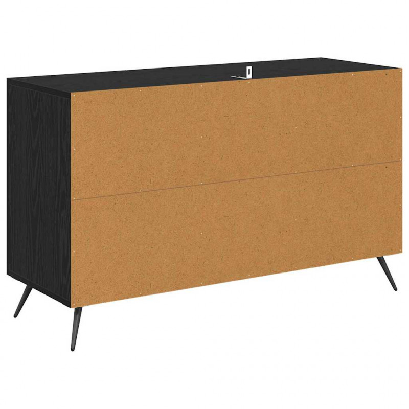 Bufet Czarny Dąb 100 x 36 x 60 cm Materiał drewnopochodny