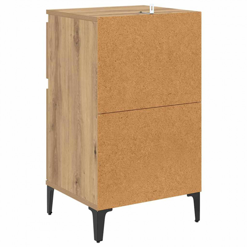 Szafka Nocna z szufladą 2 pcs Dąb rzemieślniczy 40 x 35 x 70 cm