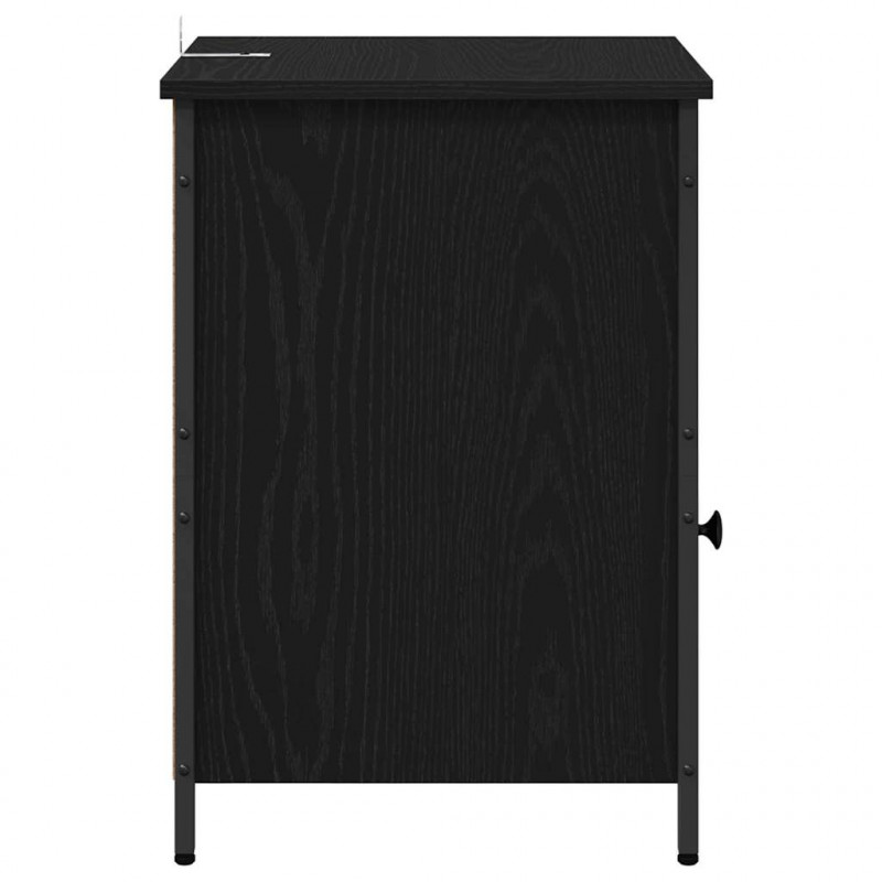 Szafka Nocna 2 pcs Czarny Dąb 40 x 42 x 60 cm