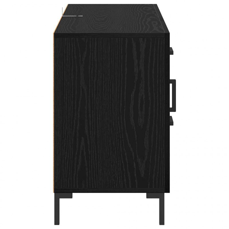 Bufet Czarny Dąb 100 x 36 x 60 cm Materiał drewnopochodny