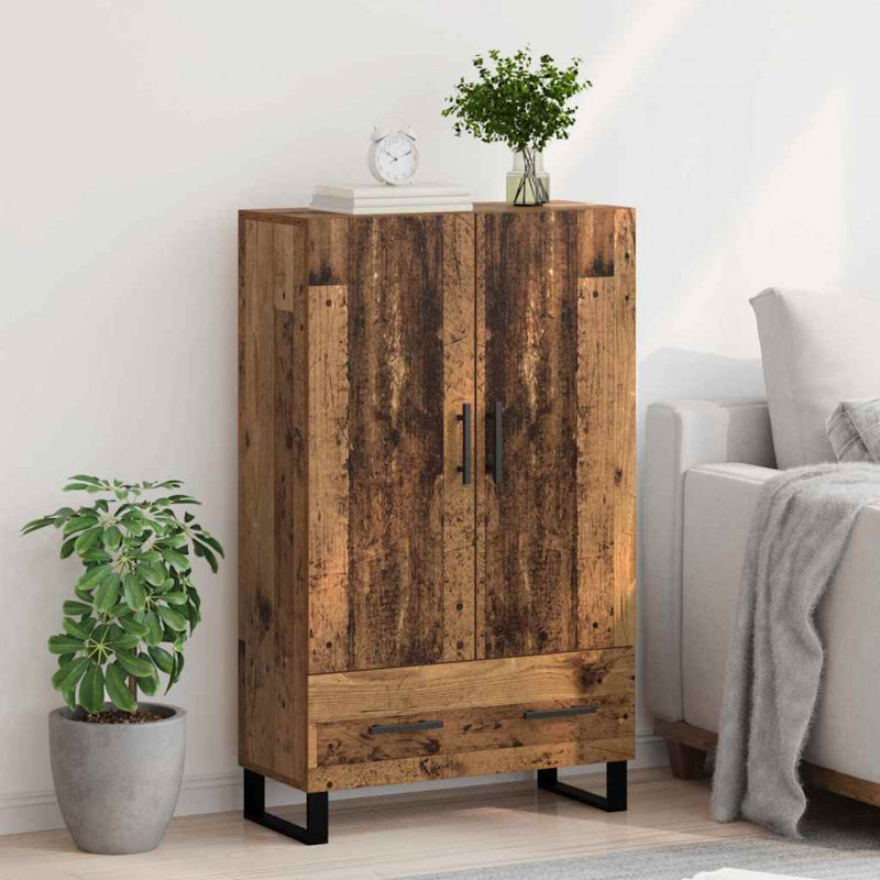 Highboard z szufladą Stare drewno 69,5 x 30 x 115 cm