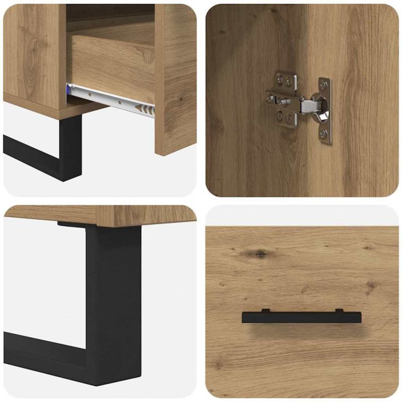 Highboard z szufladą Dąb rzemieślniczy 69,5 x 30 x 115 cm