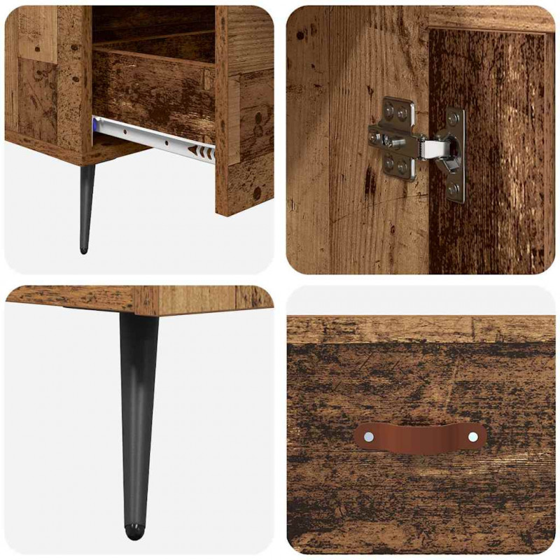 Highboard z szufladą Stare drewno 69,5 x 31 x 115 cm