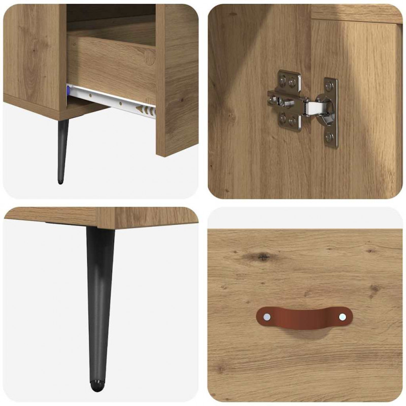 Highboard z szufladą Dąb rzemieślniczy 69,5 x 31 x 115 cm