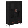 Highboard z szufladą Czarny Dąb 69,5 x 31 x 115 cm