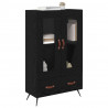 Highboard z szufladą Czarny Dąb 69,5 x 31 x 115 cm