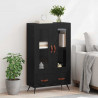 Highboard z szufladą Czarny Dąb 69,5 x 31 x 115 cm