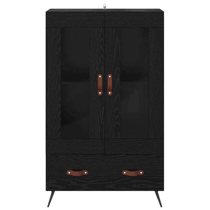 Highboard z szufladą Czarny Dąb 69,5 x 31 x 115 cm
