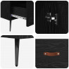 Highboard z szufladą Czarny Dąb 69,5 x 31 x 115 cm