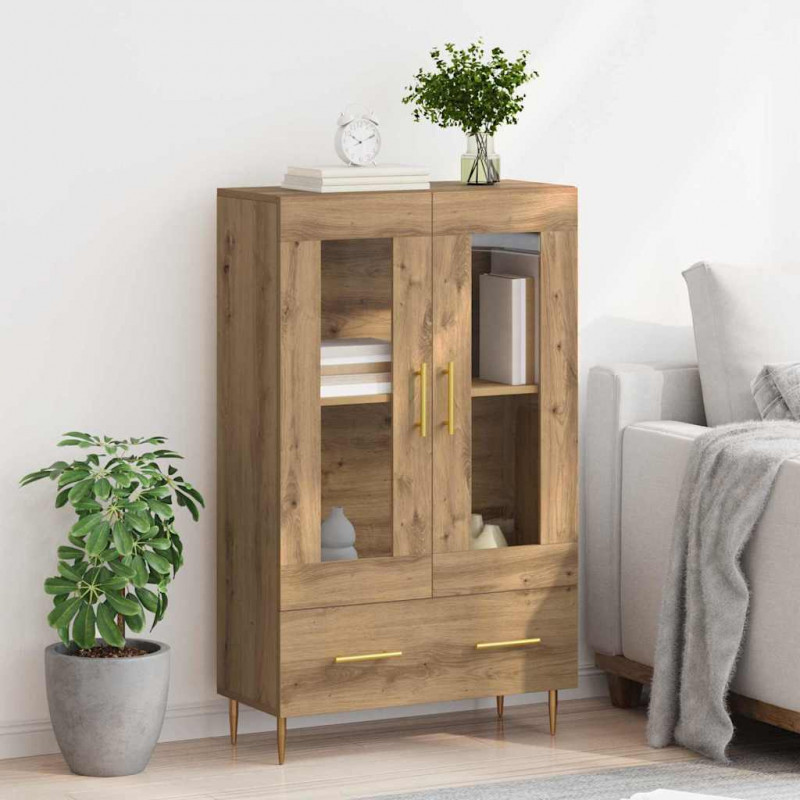 Highboard z szufladą Dąb rzemieślniczy 69,5 x 31 x 115 cm