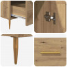 Highboard z szufladą Dąb rzemieślniczy 69,5 x 31 x 115 cm