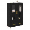Highboard z szufladą Czarny Dąb 69,5 x 31 x 115 cm