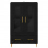 Highboard z szufladą Czarny Dąb 69,5 x 31 x 115 cm