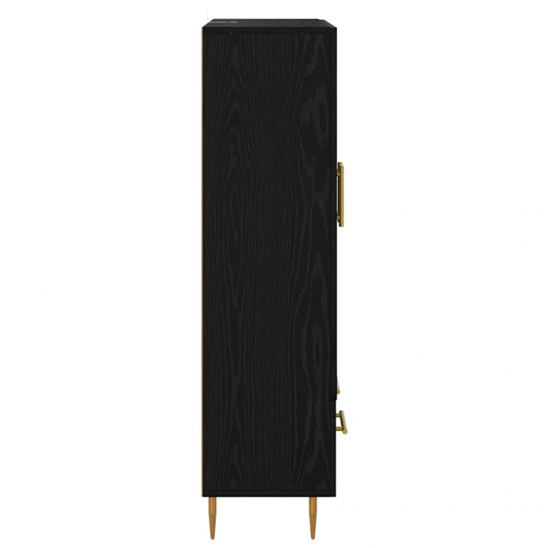 Highboard z szufladą Czarny Dąb 69,5 x 31 x 115 cm
