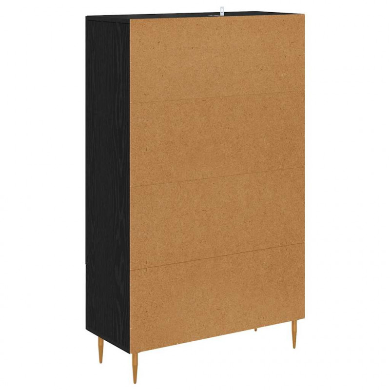 Highboard z szufladą Czarny Dąb 69,5 x 31 x 115 cm