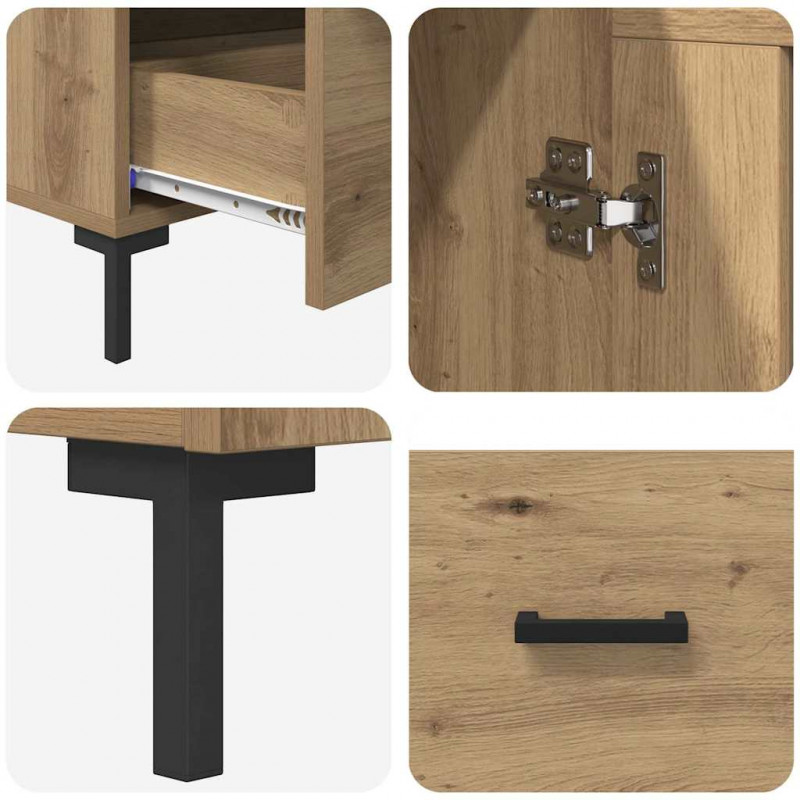 Highboard z szufladą Dąb rzemieślniczy 69,5 x 31 x 115 cm