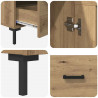 Highboard z szufladą Dąb rzemieślniczy 69,5 x 31 x 115 cm