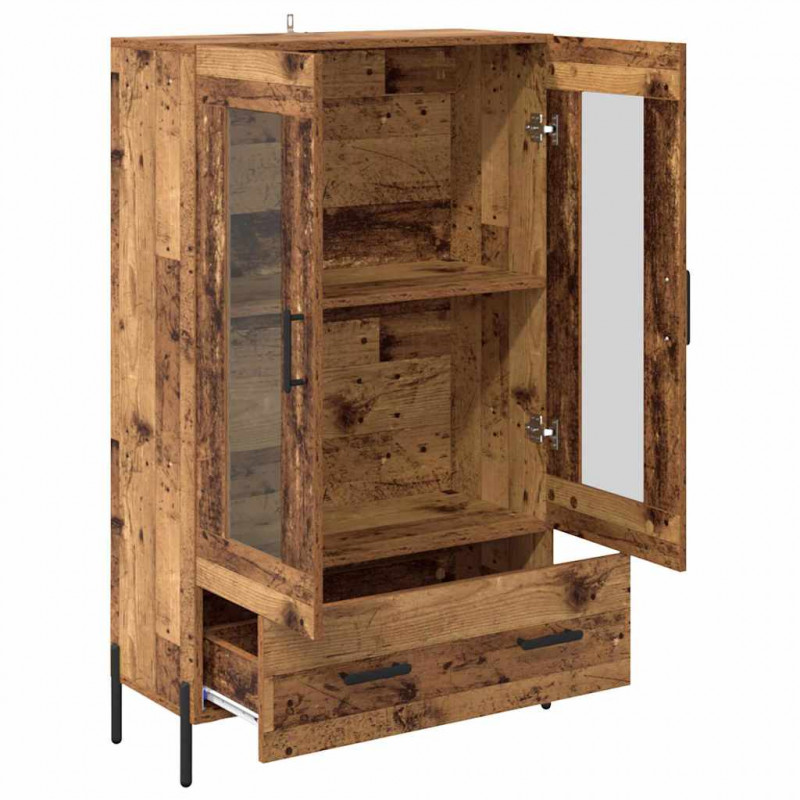 Highboard z szufladą Corona Stare drewno 69,5 x 31 x 115 cm