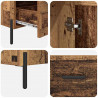 Highboard z szufladą Corona Stare drewno 69,5 x 31 x 115 cm