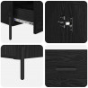 Highboard z szufladą Corona Czarny Dąb 69,5 x 31 x 115 cm