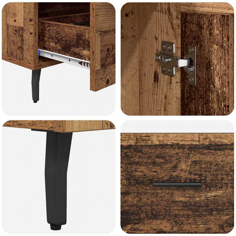 Highboard z szufladą Stare drewno 69,5 x 31 x 115 cm