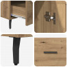 Highboard z szufladą Dąb rzemieślniczy 69,5 x 31 x 115 cm