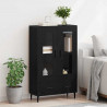 Highboard Czarny Dąb 69,5 x 31 x 115 cm Materiał drewnopochodny