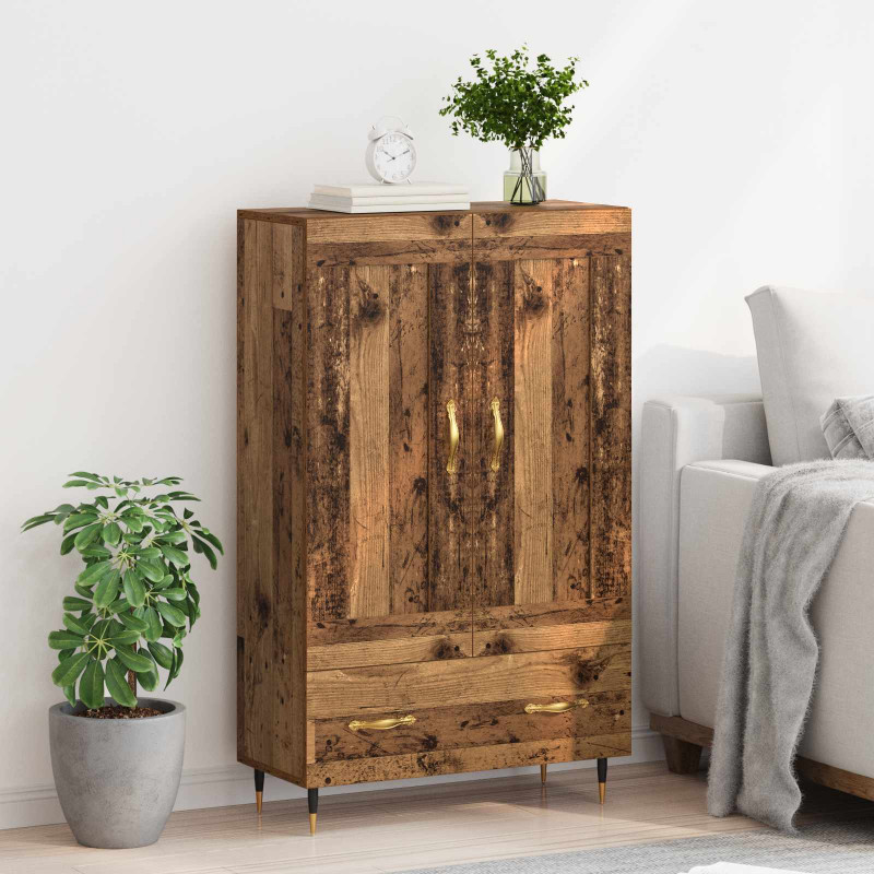 Highboard z szufladą Stare drewno 69,5 x 31 x 115 cm