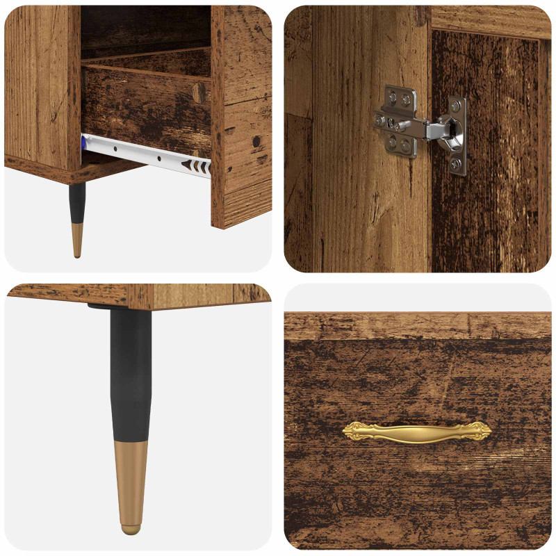 Highboard z szufladą Stare drewno 69,5 x 31 x 115 cm