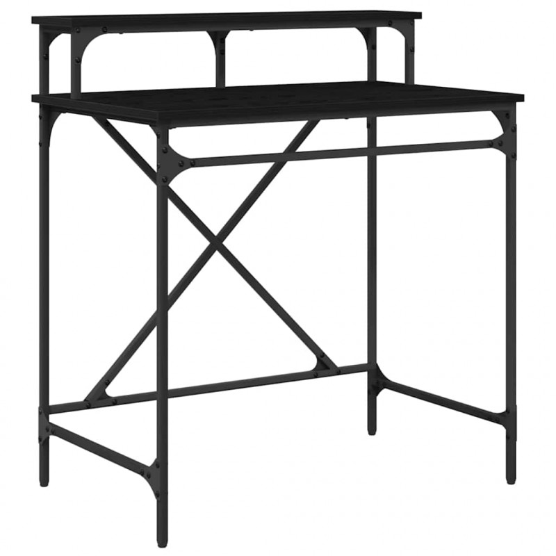 Biurko Czarny Dąb 80 x 50 x 90 cm Materiał drewnopochodny