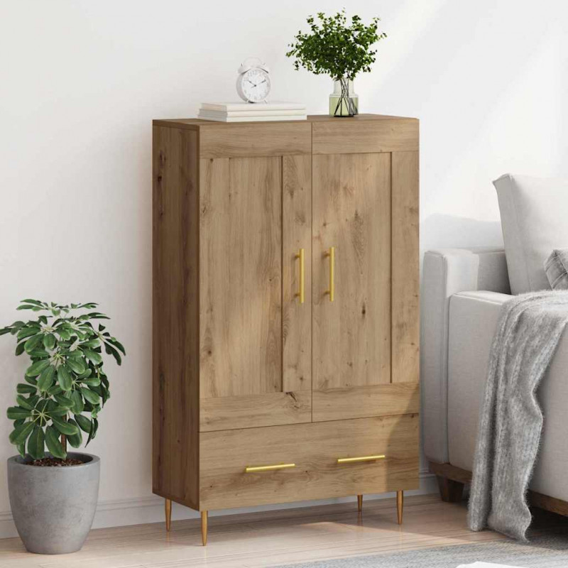 Highboard z szufladą Dąb rzemieślniczy 69,5 x 31 x 115 cm