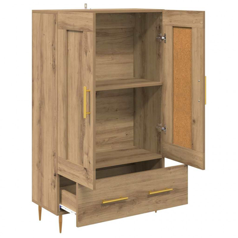 Highboard z szufladą Dąb rzemieślniczy 69,5 x 31 x 115 cm