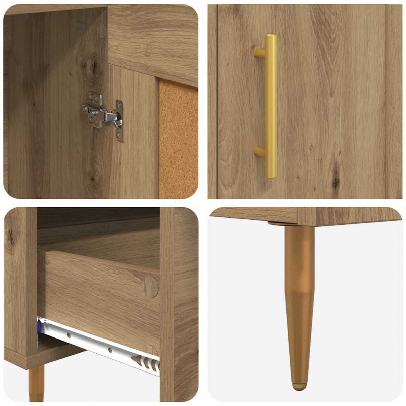 Highboard z szufladą Dąb rzemieślniczy 69,5 x 31 x 115 cm