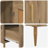 Highboard z szufladą Dąb rzemieślniczy 69,5 x 31 x 115 cm