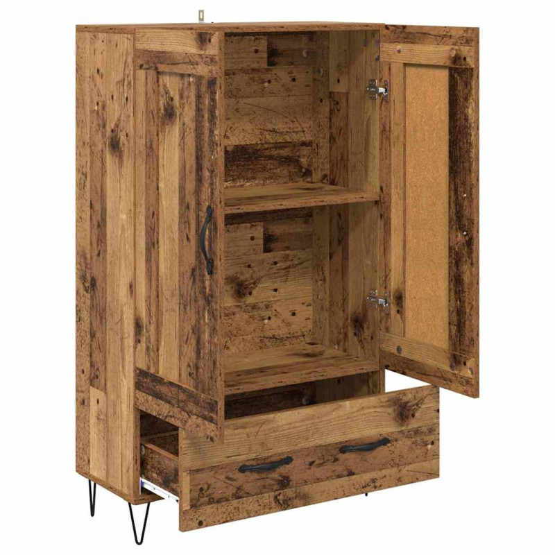 Highboard z szufladą Stare drewno 69,5 x 31 x 115 cm