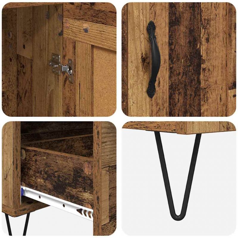 Highboard z szufladą Stare drewno 69,5 x 31 x 115 cm