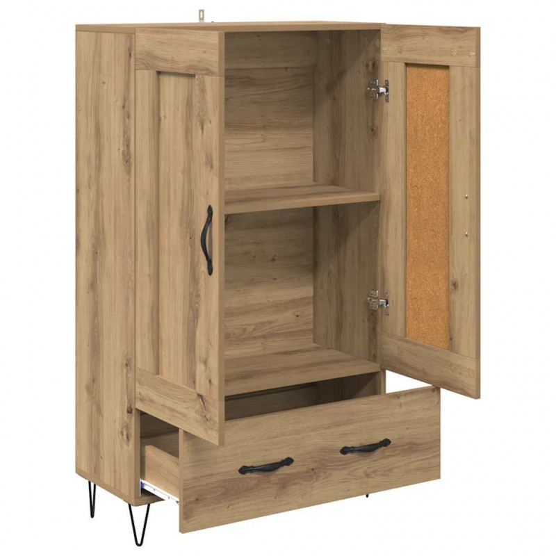 Highboard z szufladą Dąb rzemieślniczy 69,5 x 31 x 115 cm