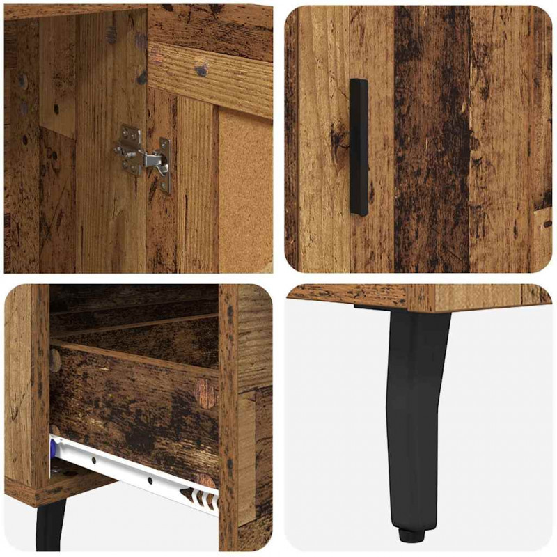 Highboard z szufladą Stare drewno 69,5 x 31 x 115 cm