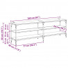 Szafka pod telewizor Stare drewno 160 x 30 x 50 cm