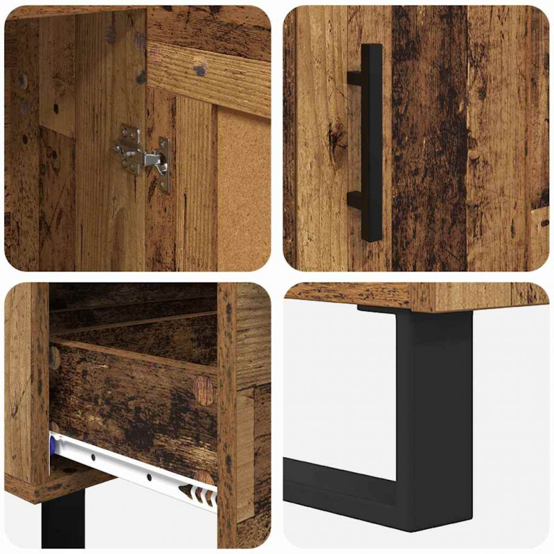 Highboard z szufladą Stare drewno 69,5 x 31 x 115 cm