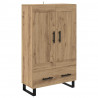 Highboard z szufladą Dąb rzemieślniczy 69,5 x 31 x 115 cm