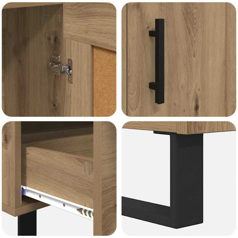 Highboard z szufladą Dąb rzemieślniczy 69,5 x 31 x 115 cm