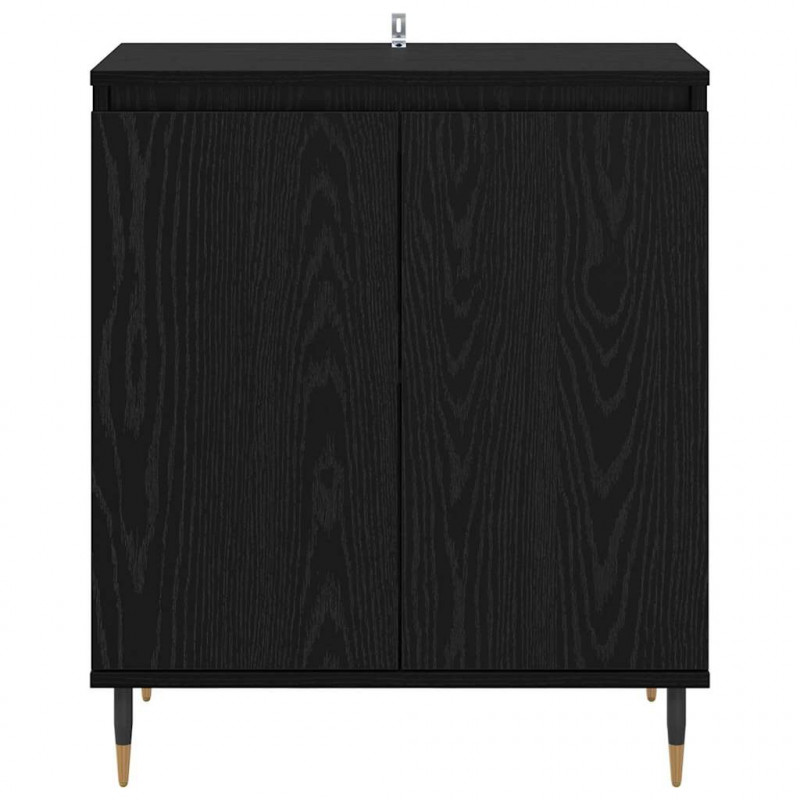 Bufet Czarny Dąb 60 x 35 x 70 cm Materiał drewnopochodny
