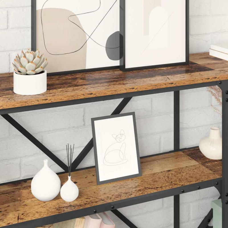 Konsola Stare drewno 160 x 30 x 75 cm Materiał drewnopochodny