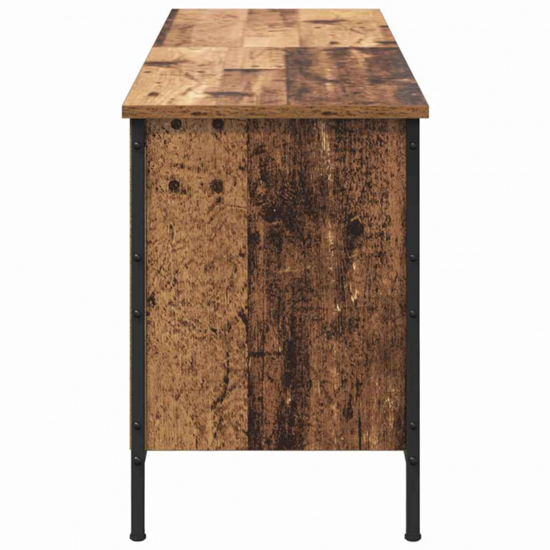 Szafka na buty z półką Stare drewno 131 x 35 x 50 cm