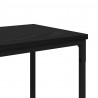Konsola Czarny Dąb 160 x 30 x 75 cm Materiał drewnopochodny