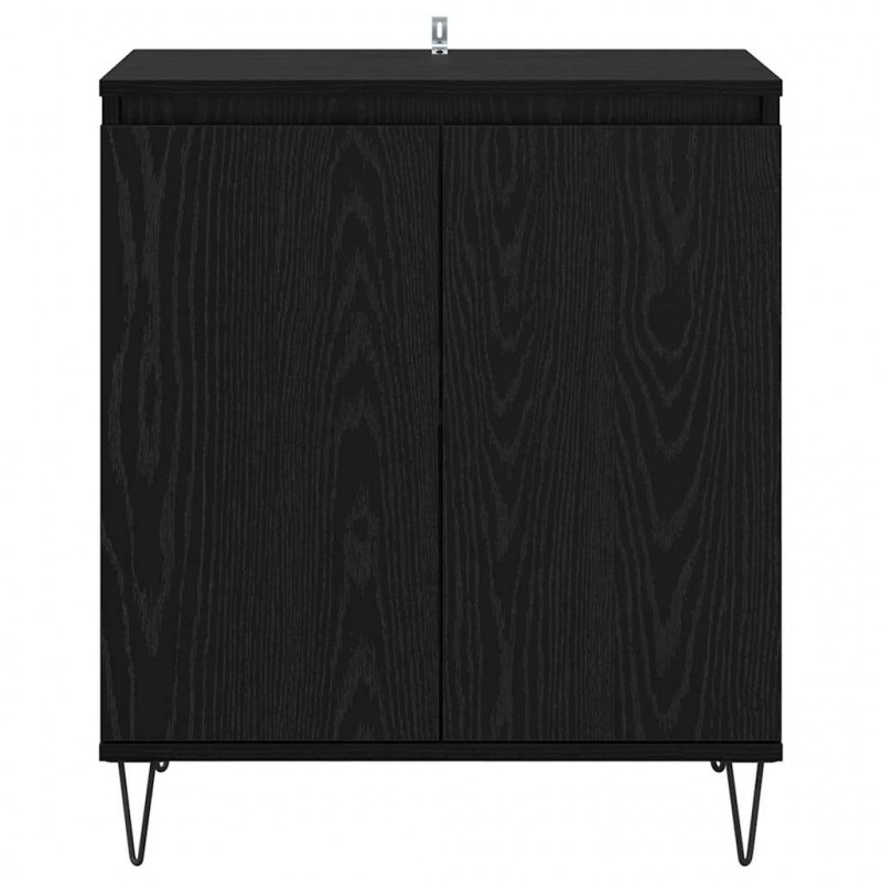 Bufet Czarny Dąb 60 x 35 x 70 cm Materiał drewnopochodny