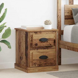 Szafka Nocna z szufladą 2 pcs Stare drewno 39 x 39 x 47.5 cm
